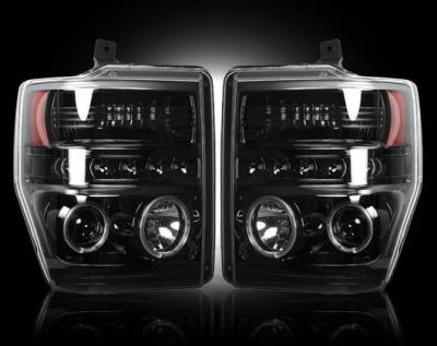 Recon - Ford Superduty F250 Recon Projector Headlights - 264196BK - Image 1