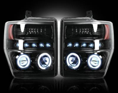 Recon - Ford Superduty F350 DRW Recon Projector Headlights - 264196BK - Image 2