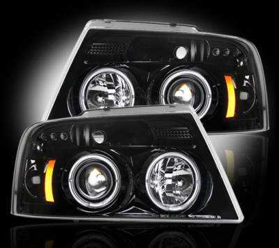 Ford F150 Recon Projector Headlights - 264198BK