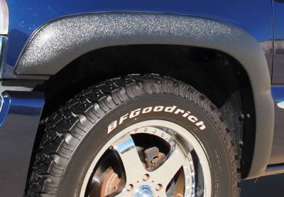 GMC Sierra Prestige Front Pair SX Street Style Textured Fender Flare Set - SX103TA