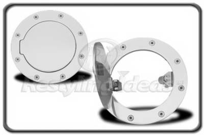 GMC Sierra Restyling Ideas Fuel Door Kit - Aluminum Billet - 34-GD-102E