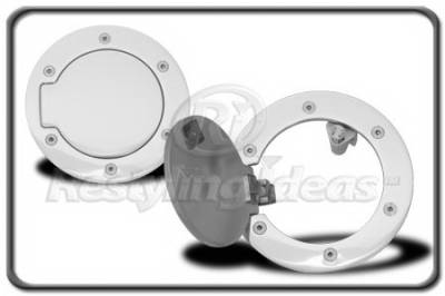 Dodge Ram Restyling Ideas Fuel Door Kit - Aluminum Billet - 34-GD-301E