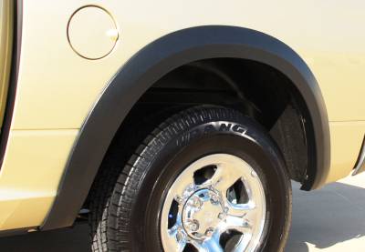 Dodge Ram Prestige Rear Pair SX Street Style Textured Fender Flare Set - SX204TB