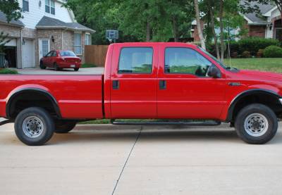 Ford F350 Prestige Complete SX Street Style Textured Fender Flare Set - SX311T