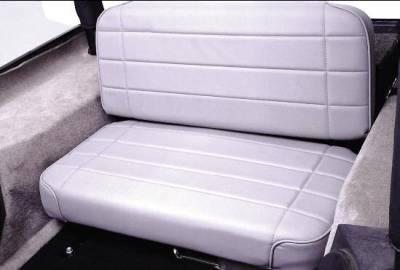 Jeep CJ Rampage Standard Rear Seat - Black Denim - 508015N