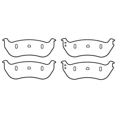 Omix Disc Brake Pad Kit - 4 Piece - 16729-07