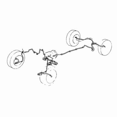 Omix Brake Line and Fitting Kit - Stainless Steel - 16737-51