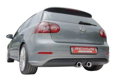 Volkswagen Golf Remus Rear Silencer with Dual Exhaust Tips - Round - 958006 5572TD