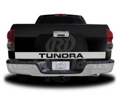 Toyota Tundra Restyling Ideas Signature-X Tailgate Accents - Stainless Steel - 65-SS-TOTUN07