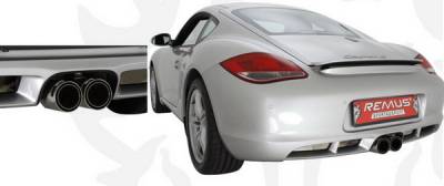 Remus - Porsche Cayman Remus Race Sport Exhaust with Street Race Tips - 689009-1798C - Image 2