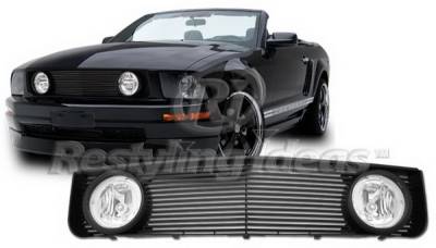 Ford Mustang Restyling Ideas Grille - 72-GF-MUS05VGL-BK
