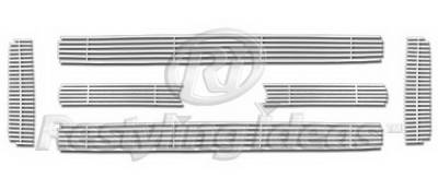 Ford Superduty Restyling Ideas Upper Grille -Stainless Steel Billet - 72-SB-FOF2505-T-NC