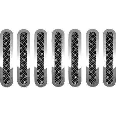 Jeep Wrangler Restyling Ideas Knitted Mesh Grille - 72-SM-JEWRA07-T