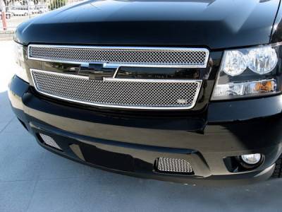 Chevrolet Suburban MX Series Black Bumper Insert Grille - 2PC - CHE-1508-B