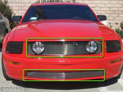 Mustang GT V8 Billet Grille Combo