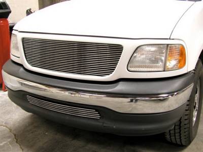 Ford F150 BG Series Black Billet Bumper Grille - FOR-1304-BAC