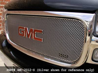GMC Sierra MX Series Silver Upper Grille - GMC-2010-S