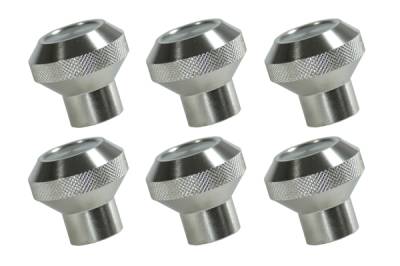 Rugged Ridge Instrument Knob Set - 6 Piece - Stainless - 11126-01