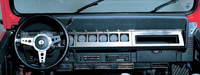 Rugged Ridge Dash Overlay - 3 Piece - Stainless - 11144-01