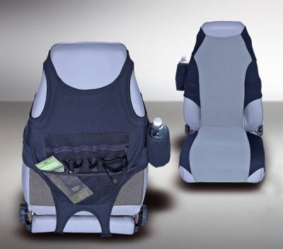 Rugged Ridge Seat Protector - Black & Gray Neoprene - 13235-19