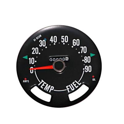 Omix Speedometer Head withoutdometer - 0-90 MPH - 17207-01