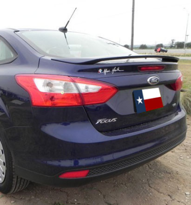 Ford Focus 4Dr DAR Spoilers OEM Look 3 Post Wing w/o Light ABS-755