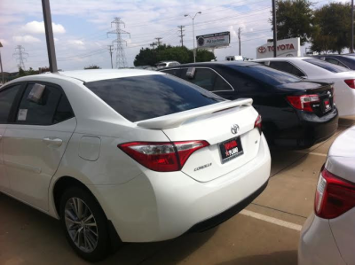 Toyota Corolla DAR Spoilers Custom 3 Post Wing w/ Light ABS-780