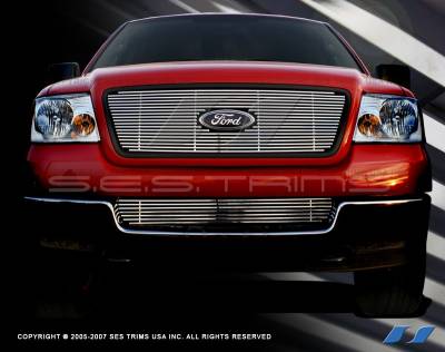 Ford F150 SES Trim Billet Grille - 304 Chrome Plated Stainless Steel - CG103
