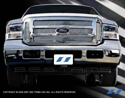 Ford F250 SES Trim Billet Grille - 304 Chrome Plated Stainless Steel - CG113