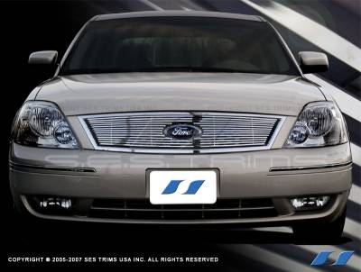 Ford 500 SES Trim Billet Grille - 304 Chrome Plated Stainless Steel - CG131