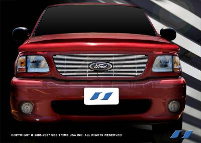 Ford F150 SES Trim Billet Grille - 304 Chrome Plated Stainless Steel - CG132
