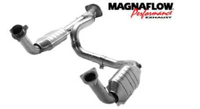 MagnaFlow - MagnaFlow Direct Fit Catalytic Converter with Dual Converter with Y-Pipe Assembly - 93419 - Image 1