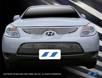 Hyundai Veracruz SES Trim Billet Grille - 304 Chrome Plated Stainless Steel - CG162A-B