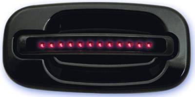GMC Yukon IPCW LED Door Handle - Rear - Black without Key Hole - 1 Pair - CLR99B18R
