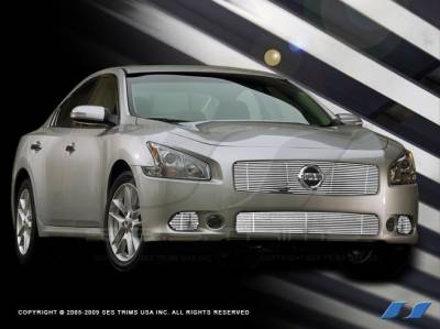 Nissan Maxima SES Trim Billet Grille - 304 Chrome Plated Stainless Steel - Top - CG212A