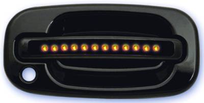 GMC Sierra IPCW LED Door Handle - Front - Black - Both Sides with Key Hole - 1 Pair - CLY99B18F