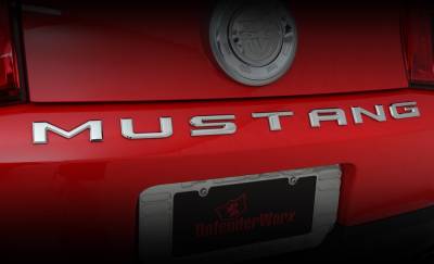 Ford Mustang Defenderworx Letters - Pair - Chrome - 900722