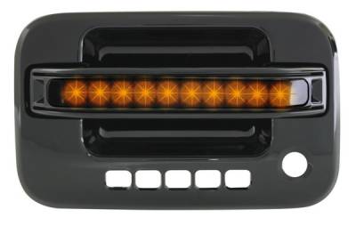 Ford F250 IPCW LED Door Handle - Front - Black - Right Side without Key Hole - 1 Pair - FLA04BF1