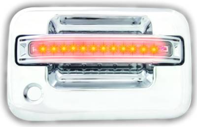 Ford F250 IPCW LED Door Handle - Front - Chrome - Both Sides with Key Hole - 1 Pair - FLA04CF