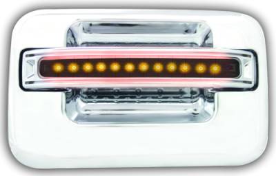Ford F250 IPCW LED Door Handle - Rear - Chrome without Key Hole - 1 Pair - FLA04SR