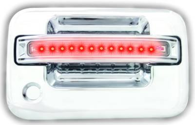 Ford F250 IPCW LED Door Handle - Front - Chrome - Both Sides with Key Hole - 1 Pair - FLR04CF