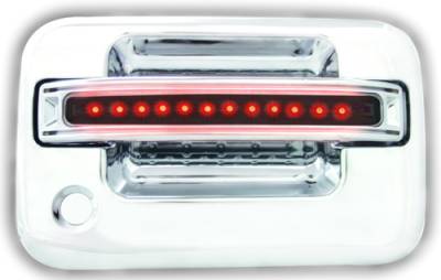 Ford F250 IPCW LED Door Handle - Front - Chrome - Both Sides with Key Hole - 1 Pair - FLR04SF