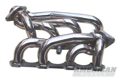 Ford Mustang Pypes Polished 304 Stainless Steel Shorty Headers - 20031