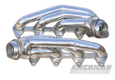 Ford Mustang Pypes Polished 304 Stainless Steel Shorty Headers - 20034