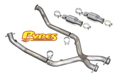 Ford Mustang Pypes 409 Stainless Steel Catted X-pipe - 20039