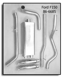 Predator Performance Split Rear Exit Dual Exhaust System - 86-6685