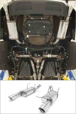 Ford Mustang Magnaflow Street Series Axle -Back Exhaust System - Split Dual - with Polished Tips - 3 Inch - 15593