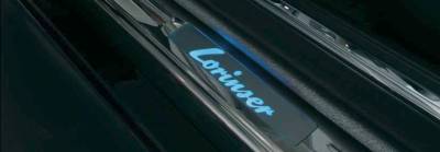 Mercedes-Benz GLK Class Lorinser Illuminated Door Sill Plates - Chrome with Lorinser Logo - 630 1204 00