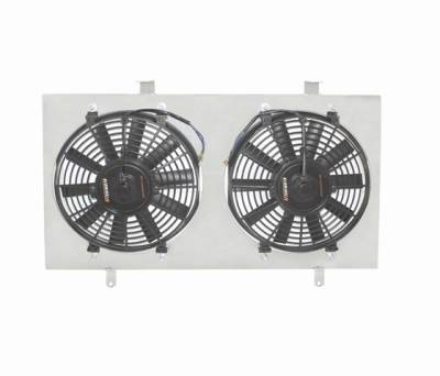 Ford Mustang Mishimoto Dual High Flow 12 inch Fans with Lightweight Aluminum Shroud Kit - 80221