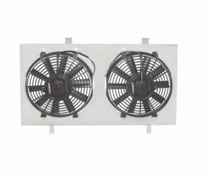 Mishimoto - Ford Mustang Mishimoto Dual High Flow 12 inch Fans with Lightweight Aluminum Shroud Kit - 80222 - Image 1